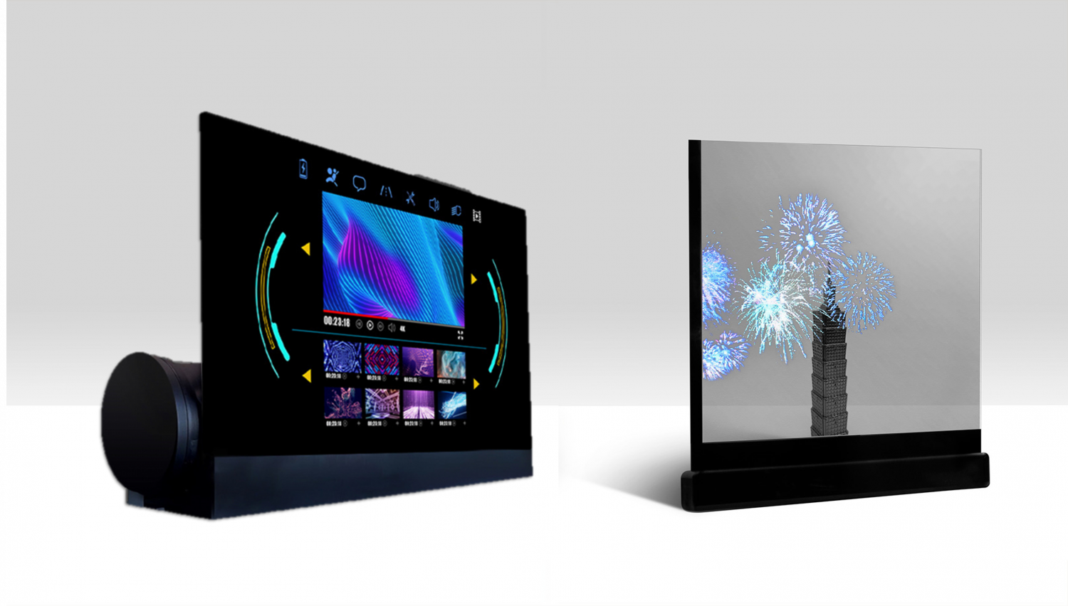 可卷式、折迭性、高透明